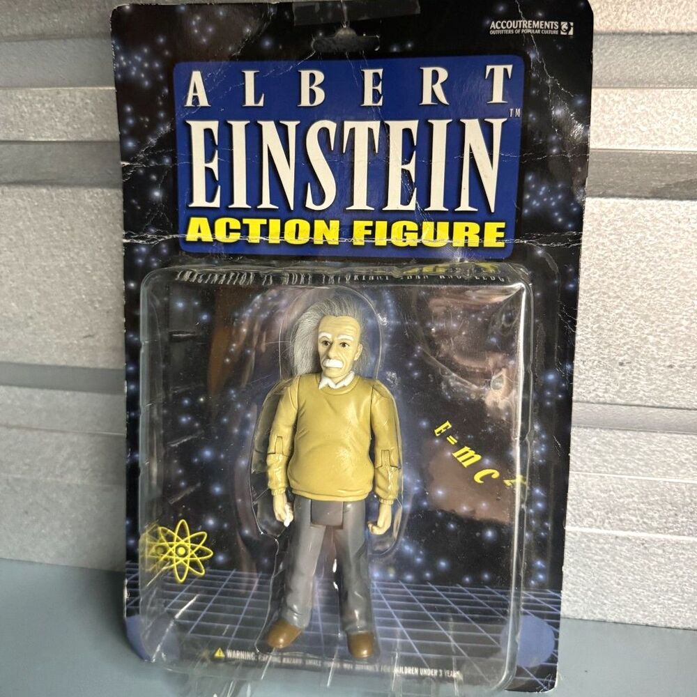 Albert Einstein Action Figure 2003 Accoutrements - Sealed Science Toy NIB